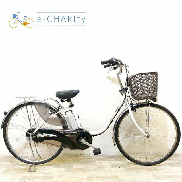 【中古】 電動自転車 ママチャリ パナソニック ビビ DX ホワイト 26インチ KF040 電動アシスト自転車 【神戸在庫】