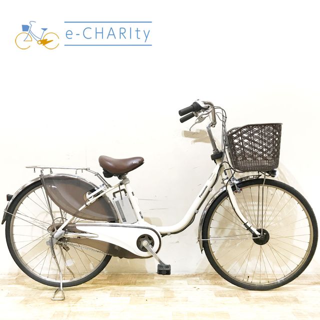 樂天商城 - 【中古】 電動自転車 ママチャリ パナソニック ビビ DX ホワイト 26インチ KF043 電動アシスト自転車 【神戸在庫】