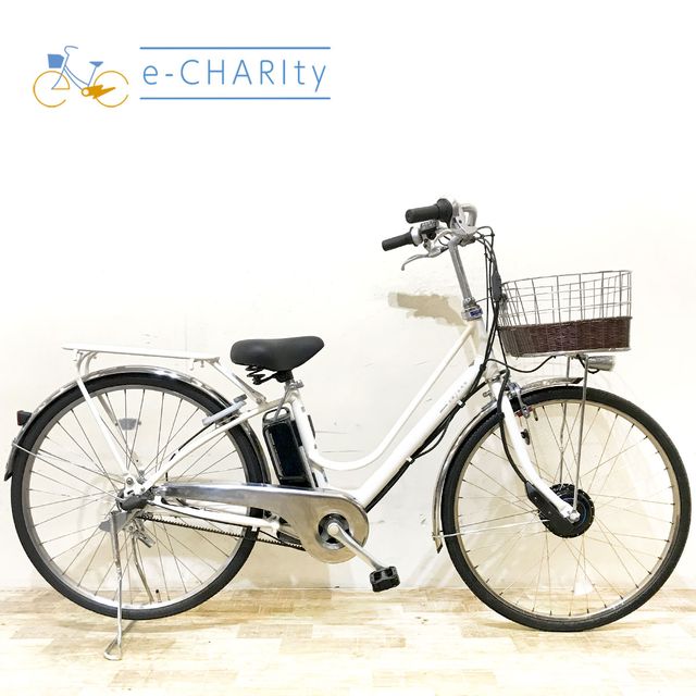 樂天商城 - 【中古】 電動自転車 ママチャリ ブリヂストン カジュナ e ホワイト 26インチ KF056 電動アシスト自転車 【神戸在庫】