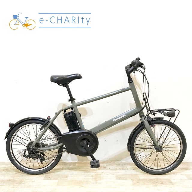 樂天商城 - 【中古】 電動自転車 小径車 パナソニック ベロスター ミニ カーキ 20インチ KF063 電動アシスト自転車 【神戸在庫】