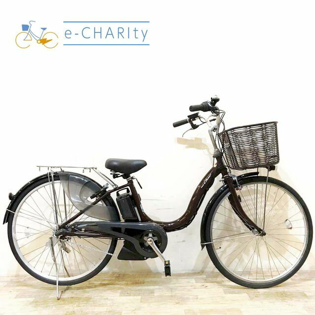 YAMAHA - 【中古】 電動自転車 ママチャリ ヤマハ PAS Cheer パス チア ブラウン 26インチ KF071 電動アシスト自転車 【神戸在庫】