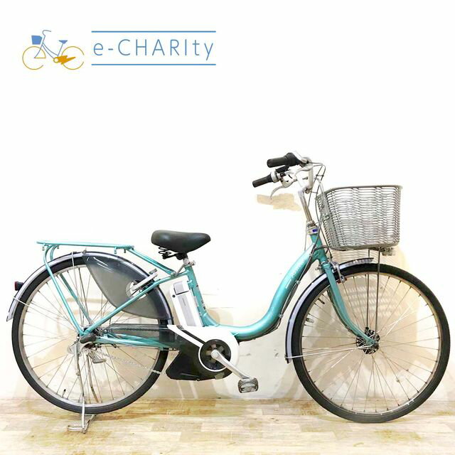 樂天商城 - 【中古】 電動自転車 ママチャリ ブリヂストン アシスタ DX ブルー 26インチ KF078 電動アシスト自転車 【神戸在庫】