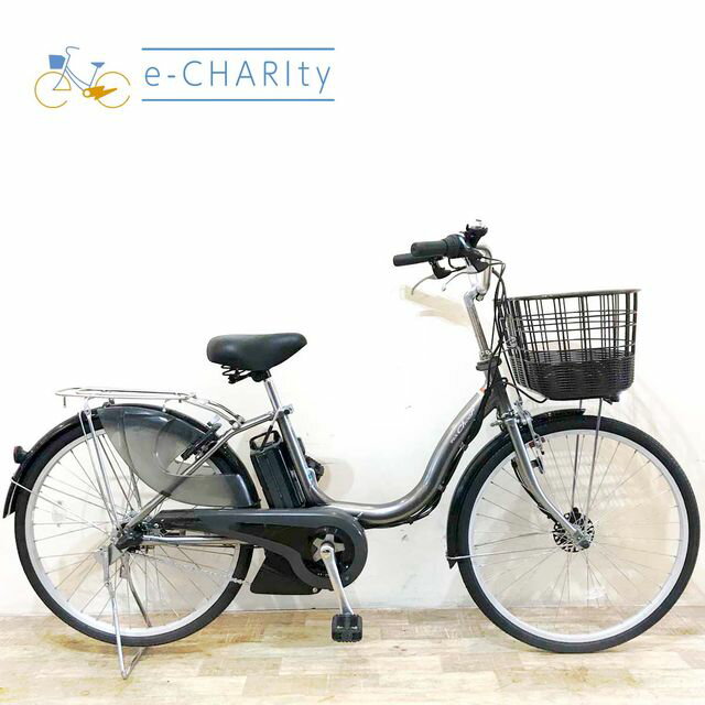 【中古】 電動自転車 ママチャリ ヤマハ PAS Cheer パス チア シルバー 24インチ KF ...