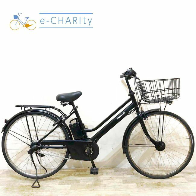 【中古】 電動自転車 ママチャリ パナソニック ビビ SX シティ ブラック 26インチ KF086 ...