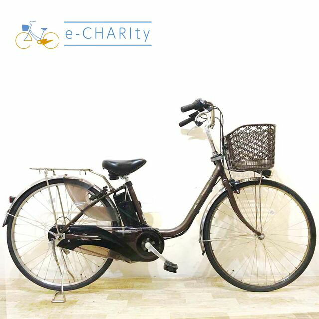 【8日間限定★3000円OFFクーポン配布】【中古】 電動自転車 ママチャリ パナソニック ビビ EX ブラウン 26インチ KA028 電動アシスト自転車 【神戸在庫】
