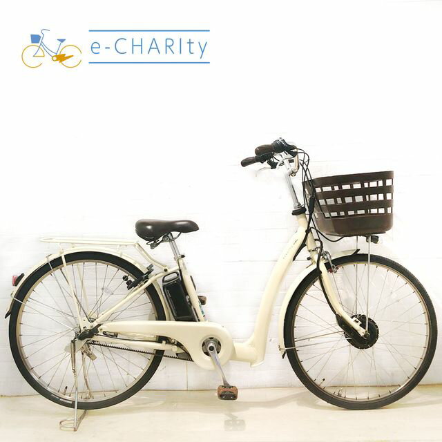 【P10倍★楽天イーグルス感謝祭】【中古】 電動自転車 ママチャリ ブリヂストン ラクット ベージュ 26インチ SR405Y 電動アシスト自転車 【横浜在庫】