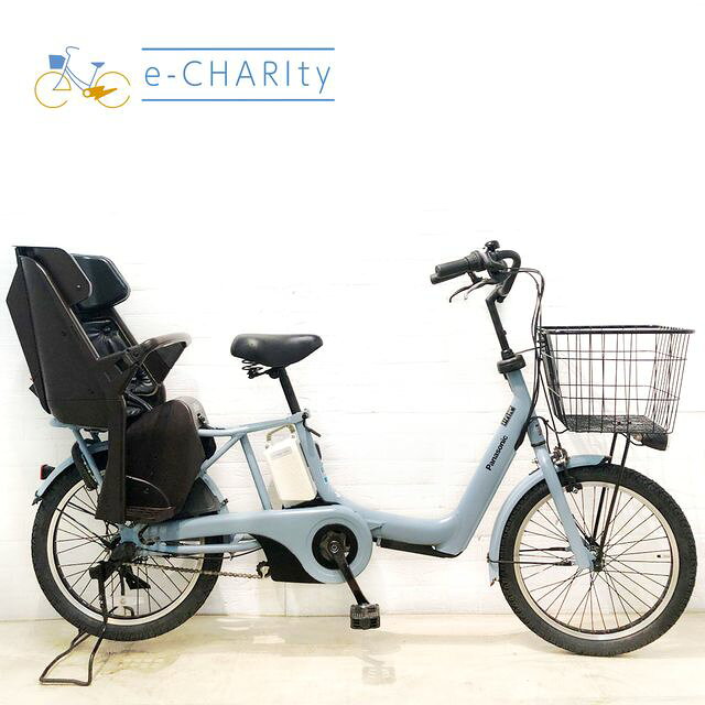 【中古】 電動自転車子ども乗せ子供...