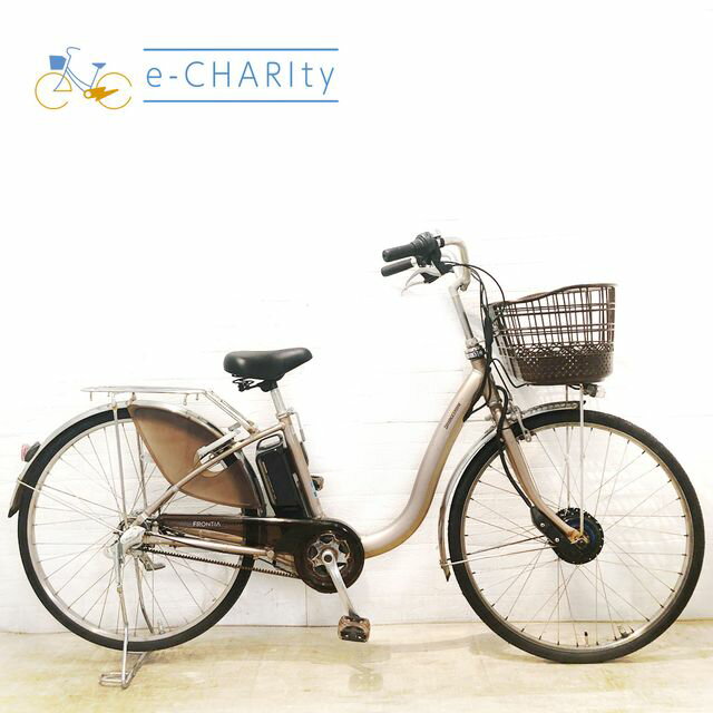 【P10倍★ブラックフライデー限定】【中古】 電動自転車 ママチャリ ブリヂストン フロンティア ゴール..