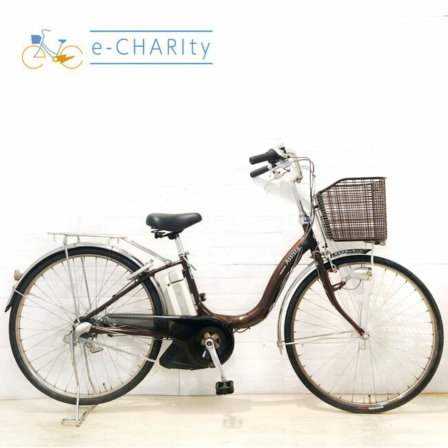 【8日間限定★3000円OFFクーポン配布】【中古】 電動自転車 ママチャリ ブリヂストン アシスタ ライト ブラウン 26インチ YA088 電動アシスト自転車 【横浜在庫】
