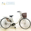 【P10倍★ブラックフライデー限定】【中古】 電動自転車 ママチャリ パナソニック ビビ NX アイボリーホワイト 26インチ YA100 電動アシスト自転車 ...