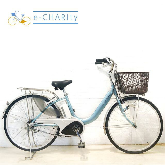 【8日間限定★3000円OFFクーポン配布】【中古】 電動自転車 ママチャリ パナソニック ビビ NX ブルー 26インチ YA107 電動アシスト自転車 【横浜在庫】