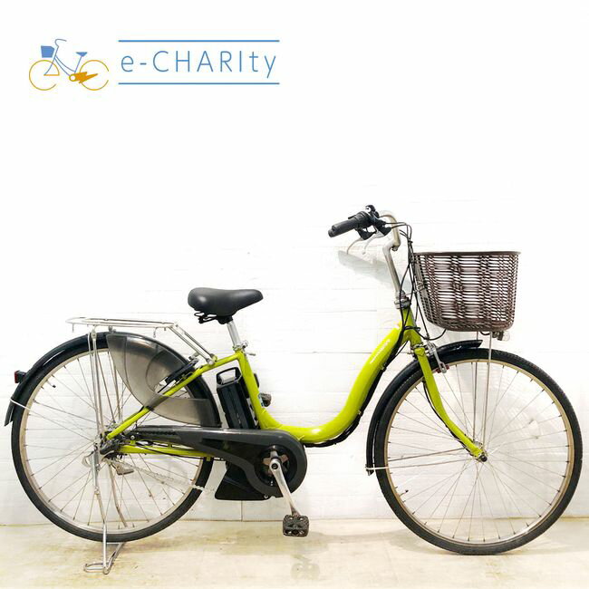 【8日間限定★3000円OFFクーポン配布】【中古】 電動自転車 ママチャリ ヤマハ PAS ナチュラ L グリーン 26インチ YX131 電動アシスト自転車 【横浜在庫】