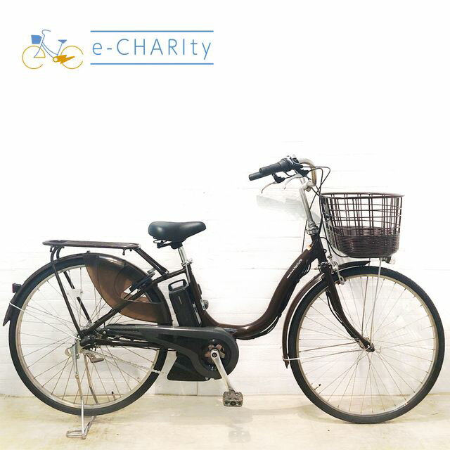 【P10倍★ブラックフライデー限定】【中古】 電動自転車 ママチャリ ヤマハ PAS ナチュラ L DX ブラウン..