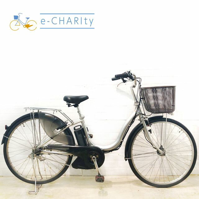 【8日間限定★3000円OFFクーポン配布】【中古】 電動自転車 ママチャリ ヤマハ PAS ナチュラ S シルバー 26インチ YX008 電動アシスト自転車 【横浜在庫】