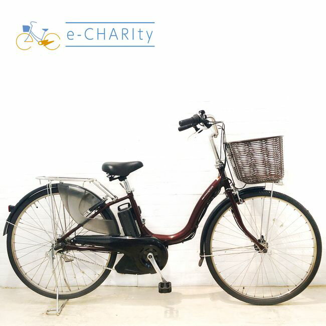 【8日間限定★3000円OFFクーポン配布】【中古】 電動自転車 ママチャリ ヤマハ PAS ナチュラ XL スーパー ブラウン 26インチ YX071 電動アシスト自転車 【横浜在庫】