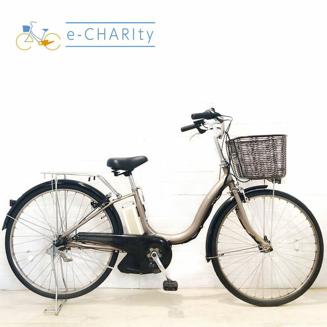 【8日間限定★3000円OFFクーポン配布】【中古】 電動自転車 ママチャリ ヤマハ PAS ナチュラ L ゴールド 26インチ YX107 電動アシスト自転車 【横浜在庫】