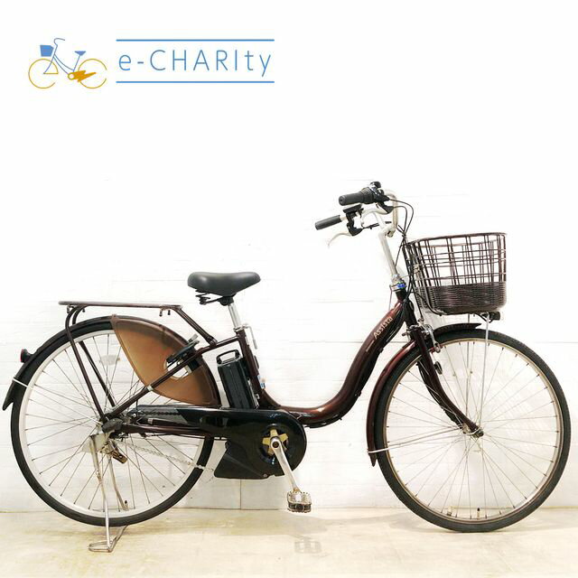 【4日間限定★3000円OFFクーポン配布】【中古】 電動自転車 ママチャリ ブリヂストン アシスタ ファイン ブラウン 26インチ YX125 電動アシスト自転車 【横浜在庫】