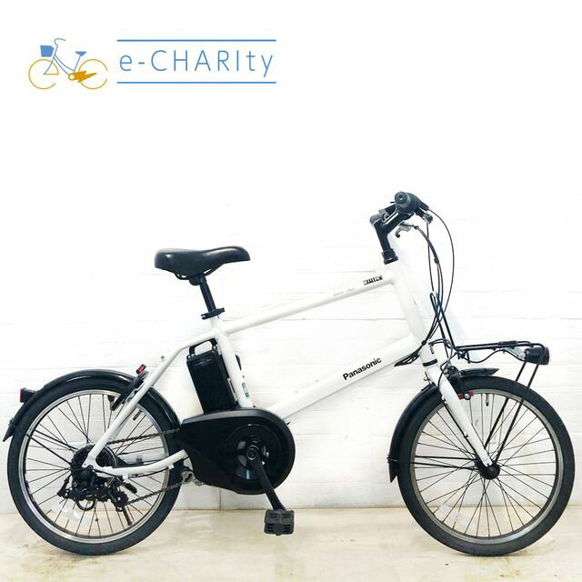 【中古】 電動自転車 小径車 パナソニック ベロスター ミニ ホワイト 20インチ SR420Y 電 ...
