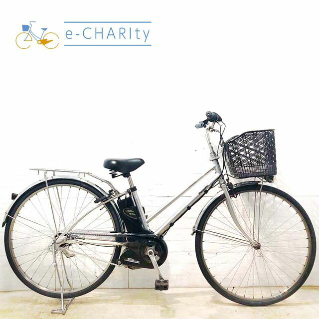 【中古】 電動自転車 シティ パナソニック ビビ DX シティ シルバー 27インチ YC084 電動アシスト自転車 【横浜在庫】