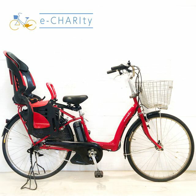 【中古】 電動自転車 子ども乗せ 子供乗せ ヤマハ PAS ラフィーニ L レッド 26インチ YD007 電動アシスト自転車 【横浜在庫】