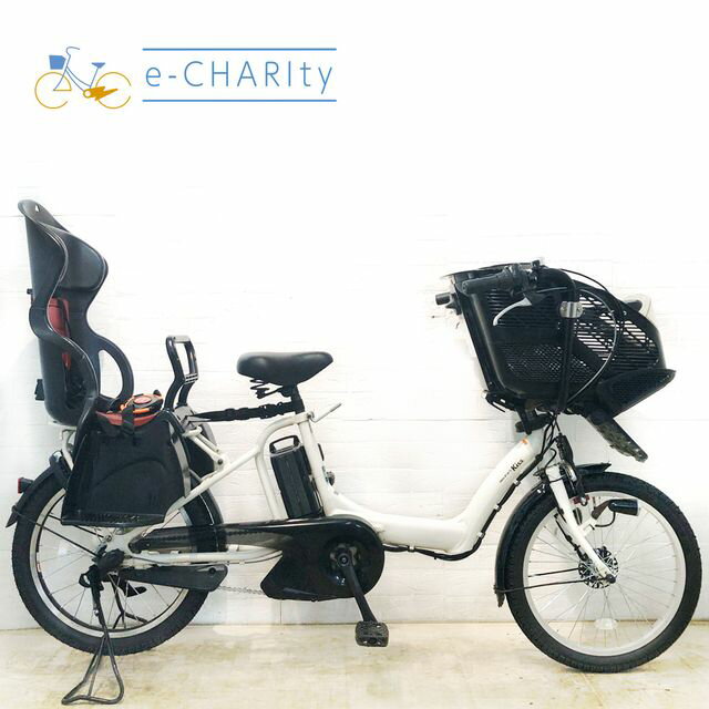 【楽天スーパーセール】【中古】 電動自転車 子ども乗せ 子供乗せ ヤマハ PAS Kiss mini パス キッス ミニ ホワイト 20インチ YD070 電動アシスト自転車 【横浜在庫】