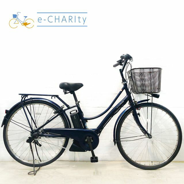 【中古】 電動自転車 ママチャリ ヤマハ PAS Ami パス アミ ネイビー 26インチ YD104 電動アシスト自転車 【横浜在庫】