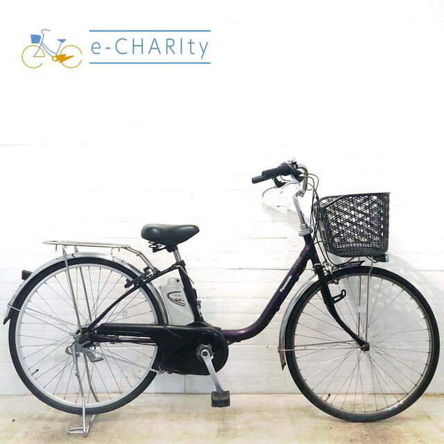 樂天商城 - 【中古】 電動自転車 ママチャリ パナソニック ビビ TX パープル 26インチ YF032 電動アシスト自転車 【横浜在庫】