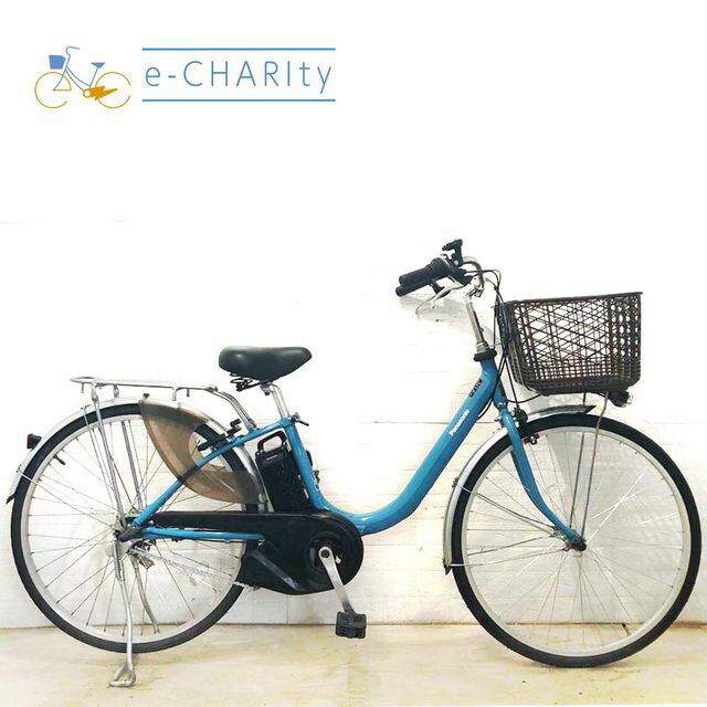 Electric Assisted Bicycles - 【中古】 電動自転車 ママチャリ パナソニック ビビ L ブルー 26インチ YF127 電動アシスト自転車 【横浜在庫】