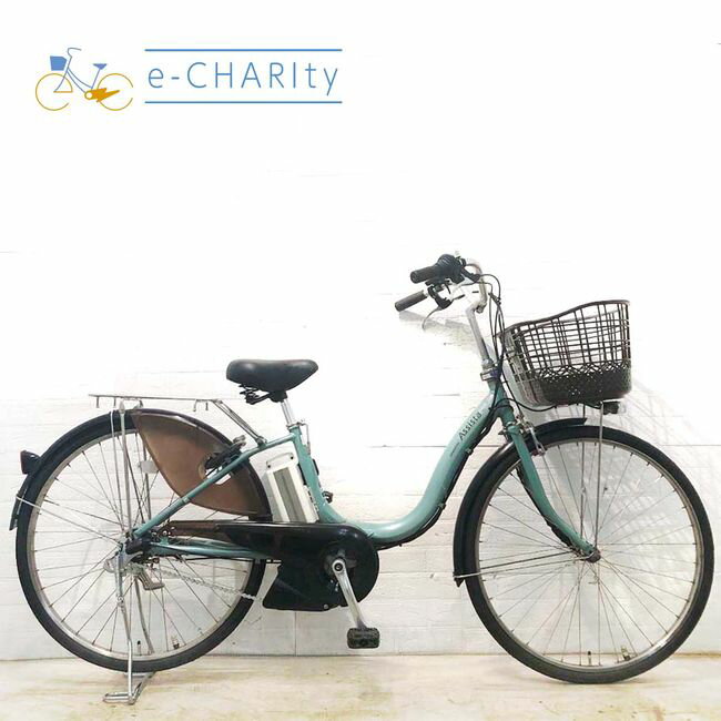 Electric Assisted Bicycles - 【中古】 電動自転車 ママチャリ ブリヂストン アシスタ DX グリーン 26インチ YG009 電動アシスト自転車 【横浜在庫】