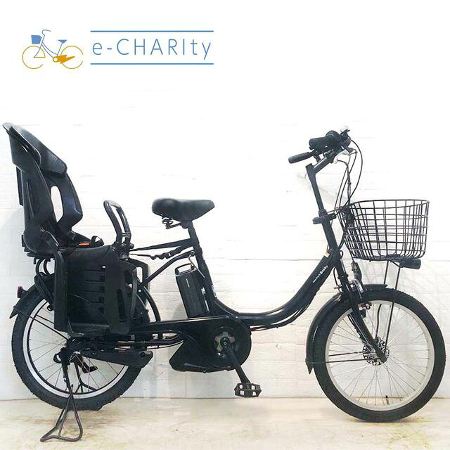 【中古】 電動自転車 子ども乗せ 子供乗せ ヤマハ PAS バビー ブラック 20インチ YG125 ...