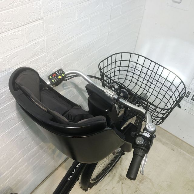 【中古】 電動自転車 子ども乗せ 子供乗せ ブリヂストン ハイディ2 ネイビー 26イ...