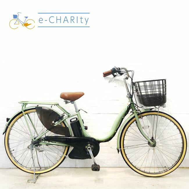 樂天商城 - 【中古】 電動自転車 ママチャリ ヤマハ PAS ナチュラL DX グリーン 26インチ YH065 電動アシスト自転車 【横浜在庫】