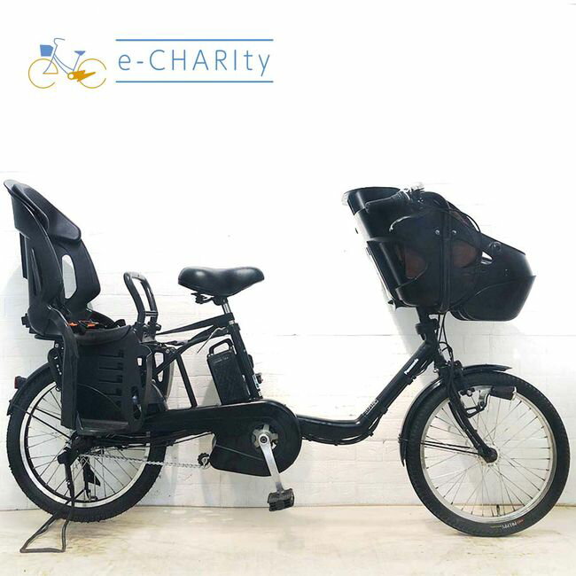 楽天マラソン期間中ポイント10倍 【中古】 電動自転車 子ども乗せ 子供乗せ パナソニック ギュットミニDX ブラック 20インチ YH073 電動アシスト自転車 【横浜在庫】