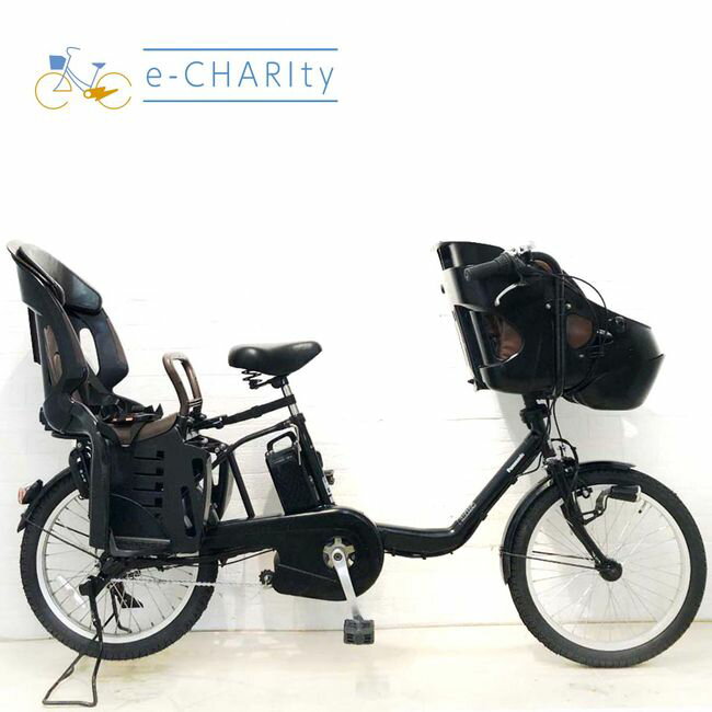 楽天マラソン期間中ポイント10倍 【中古】 電動自転車 子ども乗せ 子供乗せ パナソニック ギュットミニDX ブラック 20インチ YH078 電動アシスト自転車 【横浜在庫】