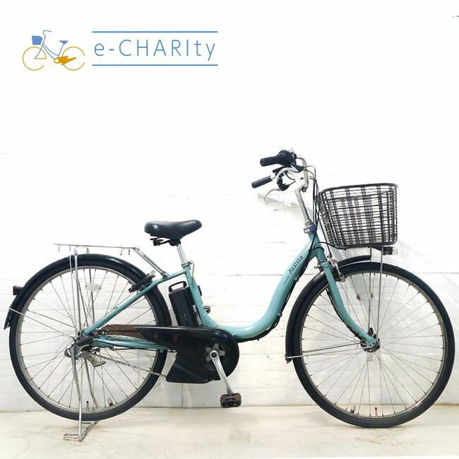 【中古】 電動自転車 ママチャリ ブリヂストン アシスタDX グリーン 26インチ YH085 電動アシスト自転車 【横浜在庫】