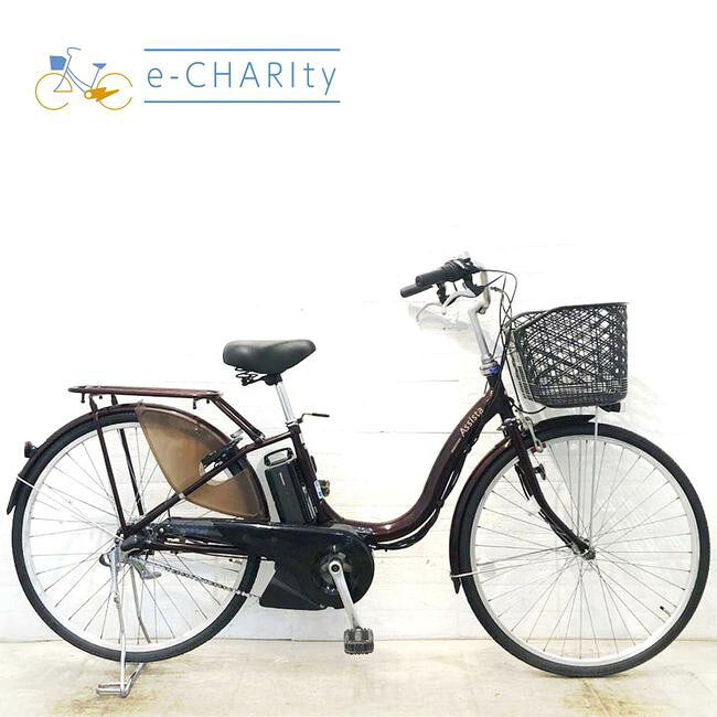 【中古】 電動自転車 ママチャリ ブリヂストン アシスタファインDX ブラウン 26インチ YI05 ...