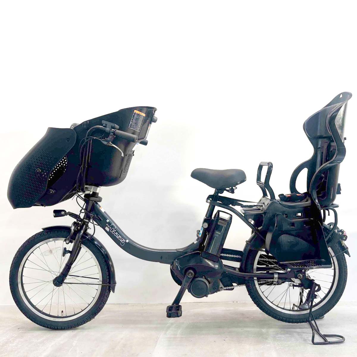 【中古】 電動自転車 子ども乗せ 子供乗せ ヤマハ PAS キッスミニアン ブラック 20...