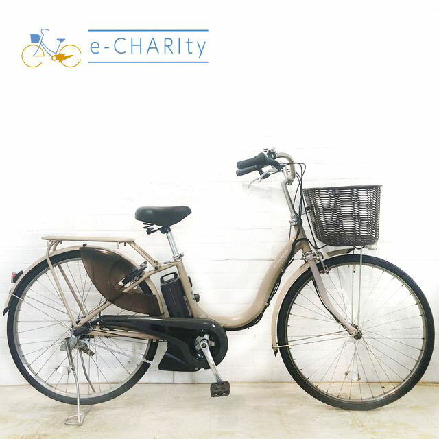 【全品ポイント5倍★お買い物マラソン限定】【中古】 電動自転車 ママチャリ ヤマハ PAS ナチュラ XL DX ベージュ 26インチ YE072 電動アシスト自転車 【横浜在庫】