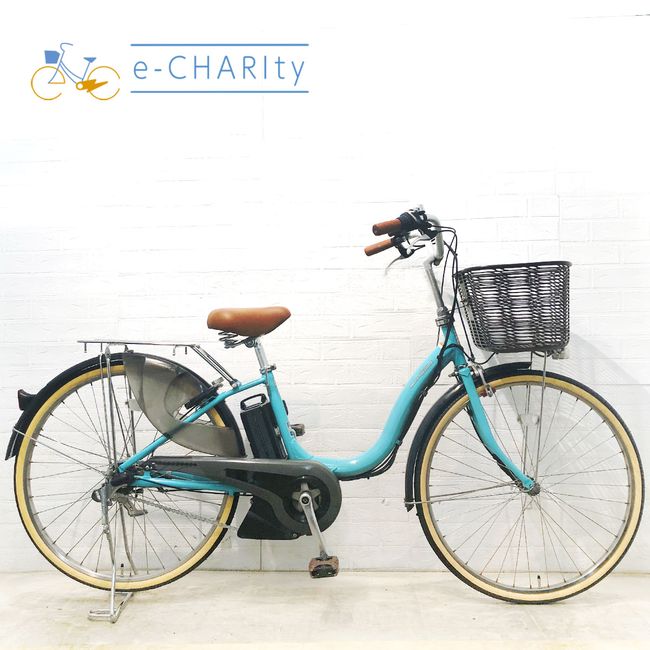 【中古】 電動自転車 ママチャリ ヤマハ PAS ナチュラ L ブルー 26インチ YE083 電動アシスト自転車 【横浜在庫】