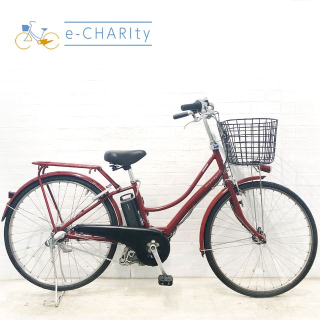 【中古】 電動自転車 ママチャリ ブリヂストン アシスタ ポルク レッド 26インチ YE094 電動アシスト自転車 【横浜在庫】