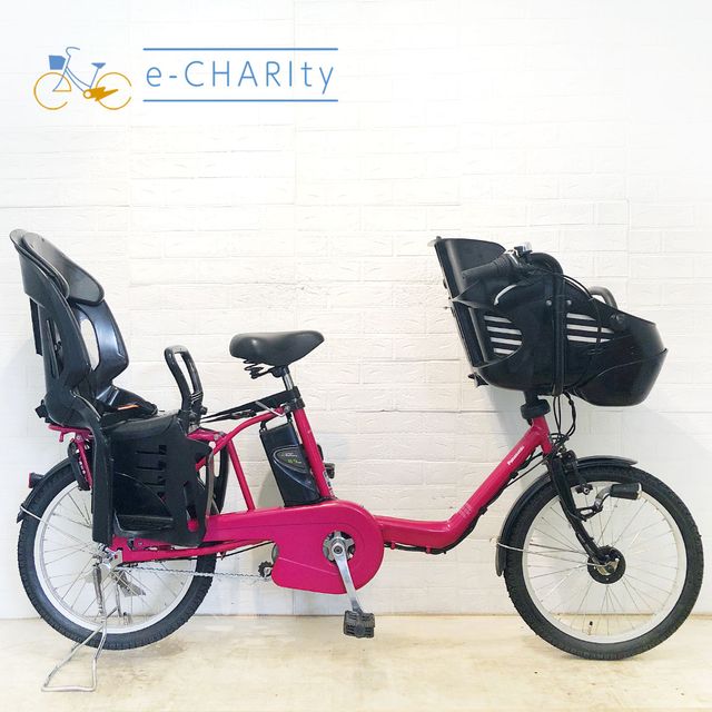 【中古】 電動自転車 子ども乗せ 子供乗せ パナソニック ギュット ミニ DX ピンク 20インチ YE132 電動アシスト自転車 【横浜在庫】