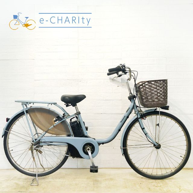 【中古】 電動自転車 ママチャリ パナソニック ビビ スタイル ブルー 26インチ YE140 電動アシスト自転車 【横浜在庫】