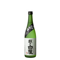 越乃白雁 純米大吟醸 越淡麗 720ml 中川酒造 日本酒 純米大吟醸 ギフト プレゼント 贈答 贈り物 おすすめ 新潟 人気 旨い 美味しい メッセージカード のし熨斗 お返し 内祝い お祝い 還暦ギフト