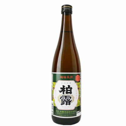 柏露 からくち 720ml 普通酒 日本酒 お酒 新潟 柏露酒造 ギフト プレゼント 贈答 贈り物 おすすめ 新潟 熱燗 冷酒 辛口 お中元 お歳暮 正月 父の日 有名 限定 話題 にいがた酒の陣