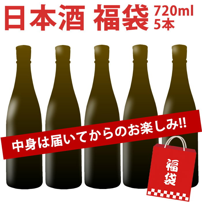 新潟の日本酒と甘酒 越後銘門酒会 【楽天スーパーSALE限定】 日本酒 福袋 720ml 5本 送料無料 中身は届いてからのお楽しみ 純米吟醸 純米酒 吟醸酒入り 四合瓶 飲み比べ 日本酒 福袋