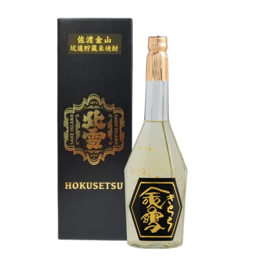 北雪佐渡金山坑道貯蔵米焼酎金雪きら...