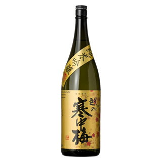 越の寒中梅 金ラベル 純米吟醸酒 1800ml 長者盛 新潟銘醸 新潟 日本酒 お酒 ギフト プレゼント 贈り物 お中元 お歳暮 誕生日 御祝 内祝 御礼 プレゼント 父の日 母の日