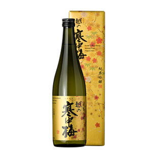 越の寒中梅 金ラベル 純米吟醸酒720ml 長者盛 新潟銘醸 新潟 日本酒 お酒 ギフト プレゼント 贈り物 お中元 お歳暮 誕生日 御祝 内祝 御礼 プレゼント 父の日 母の日