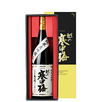 越の寒中梅 純米大吟醸 亀の尾 1800ml KKK-50 新潟銘醸 日本酒 純米大吟醸 亀の尾使用 新潟 日本酒 お酒 ギフト プレゼント 贈り物 お中元 お歳暮 誕生日 御祝 内祝 御礼 プレゼント 父の日 母の日