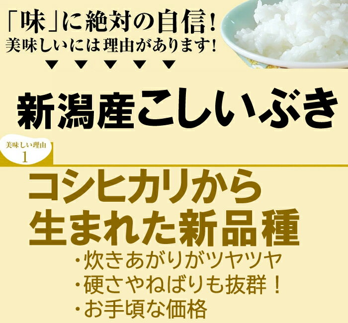 【産地直送】新潟産 こしいぶき 5kg または...の紹介画像3